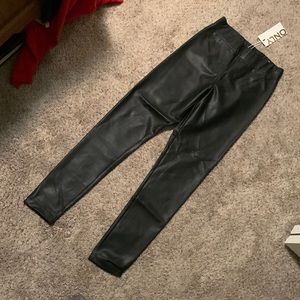 Black “leather” legging